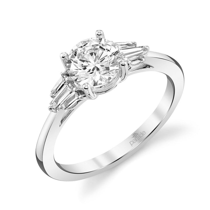 Classic Baguettes Engagement Ring - R5182/R3