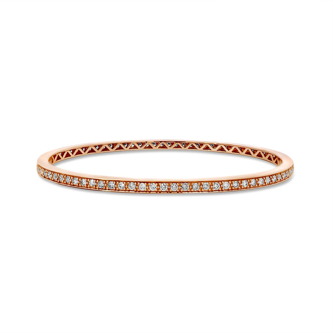Rose Gold Diamond Bangle - DB26384