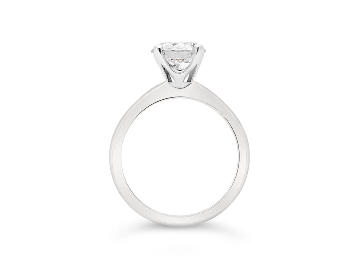 Italian Made Solitaire Diamond Engagement Ring
