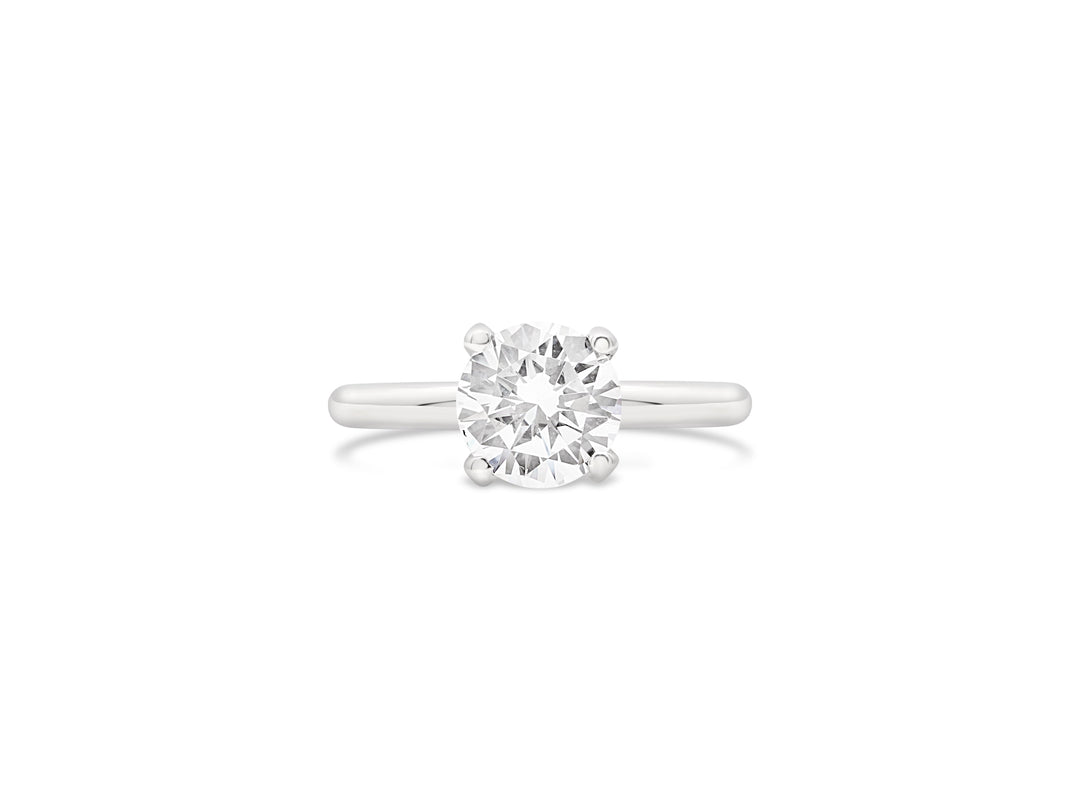 Italian Made Solitaire Diamond Engagement Ring