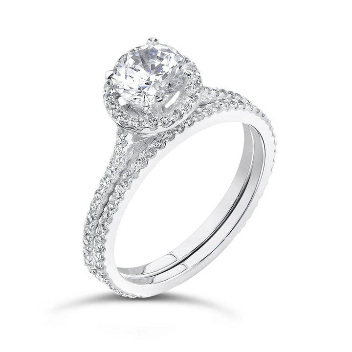 Diamond Engagement Ring Wedding Set - MR5437