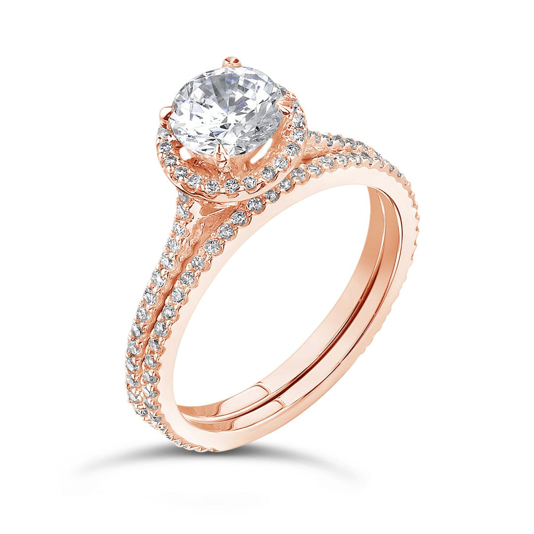 Diamond Engagement Ring Wedding Set - MR5437