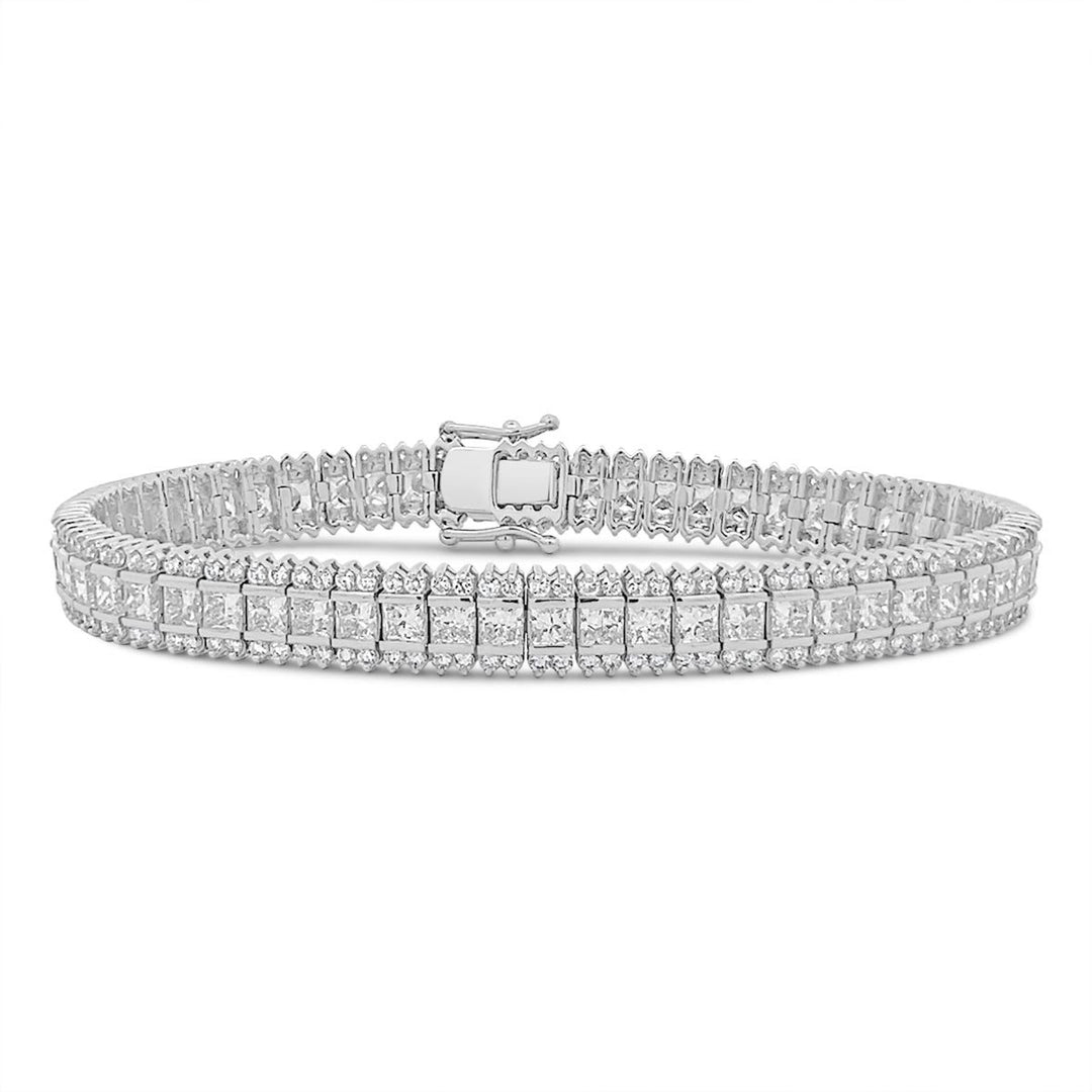 White Gold Lab Grown Diamond Bracelet - BL7217-LAB