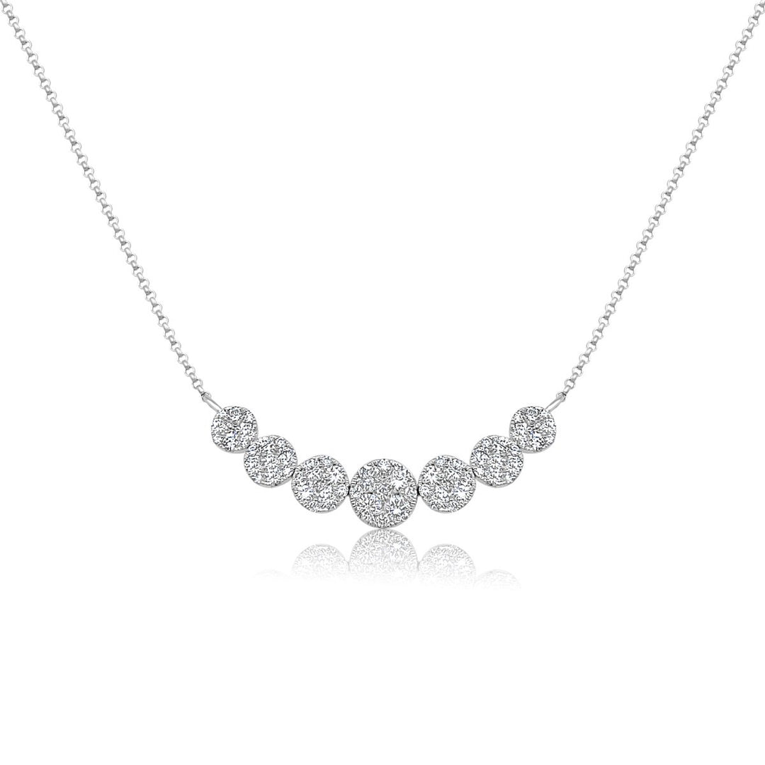 Diamond Cluster Necklace - 100950NW