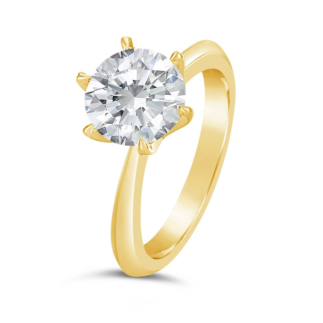 Classic Solitaire 6 Prongs Engagement Ring