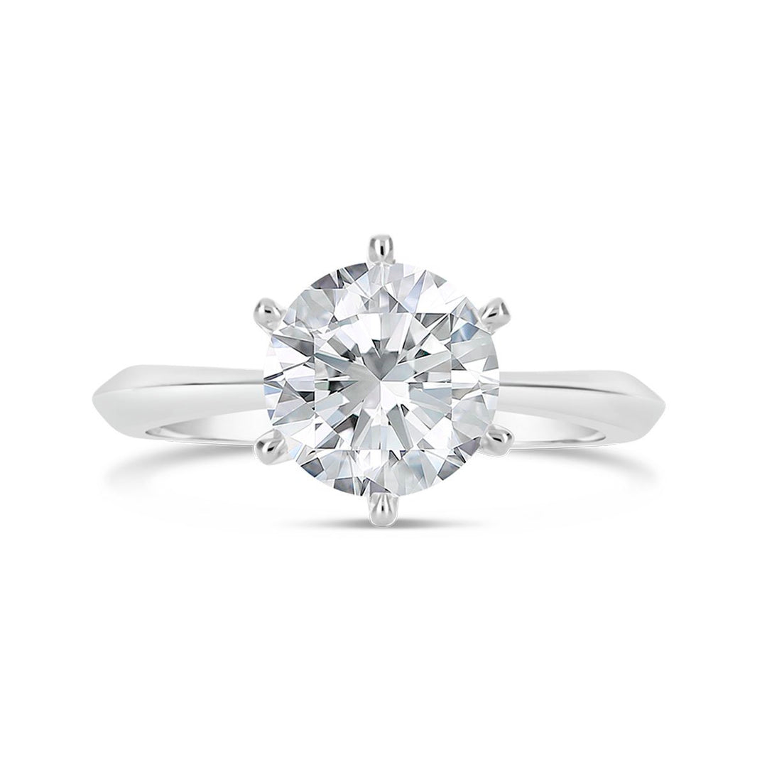 Classic Solitaire 6 Prongs Engagement Ring