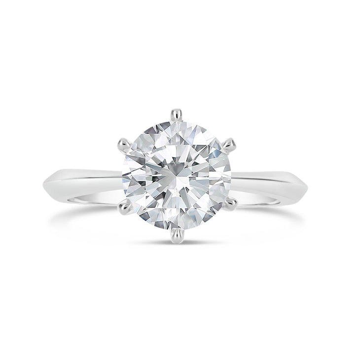 Classic Solitaire 6 Prongs Engagement Ring