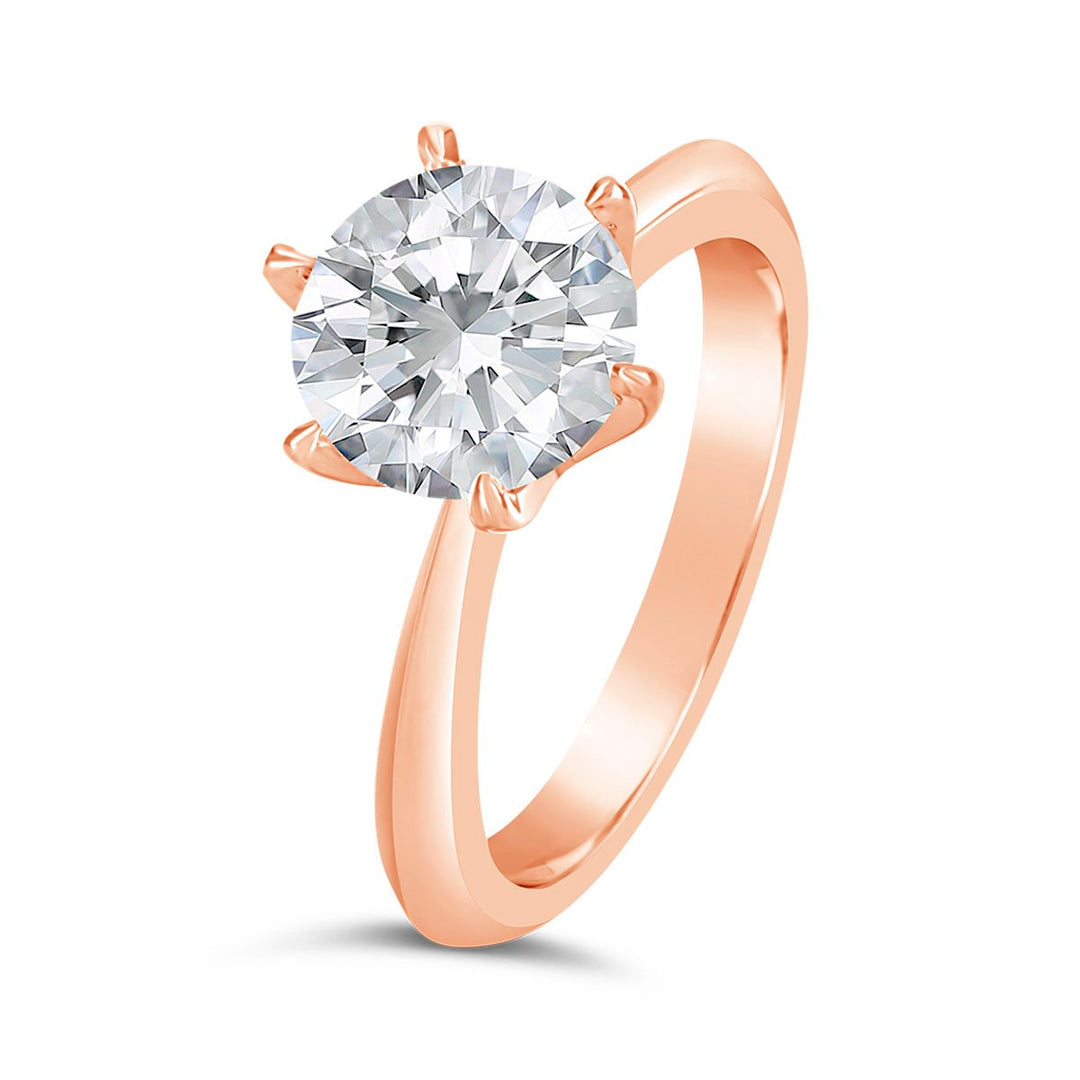 Classic Solitaire 6 Prongs Engagement Ring