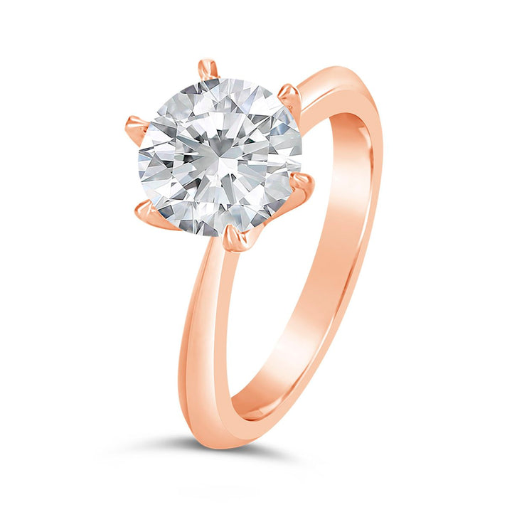 Classic Solitaire 6 Prongs Engagement Ring
