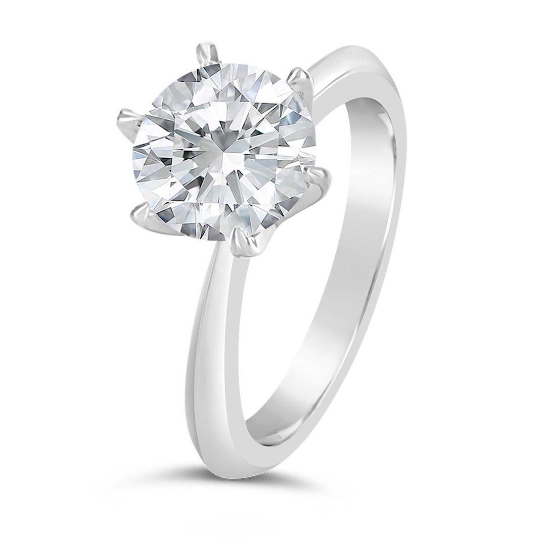 Classic Solitaire 6 Prongs Engagement Ring