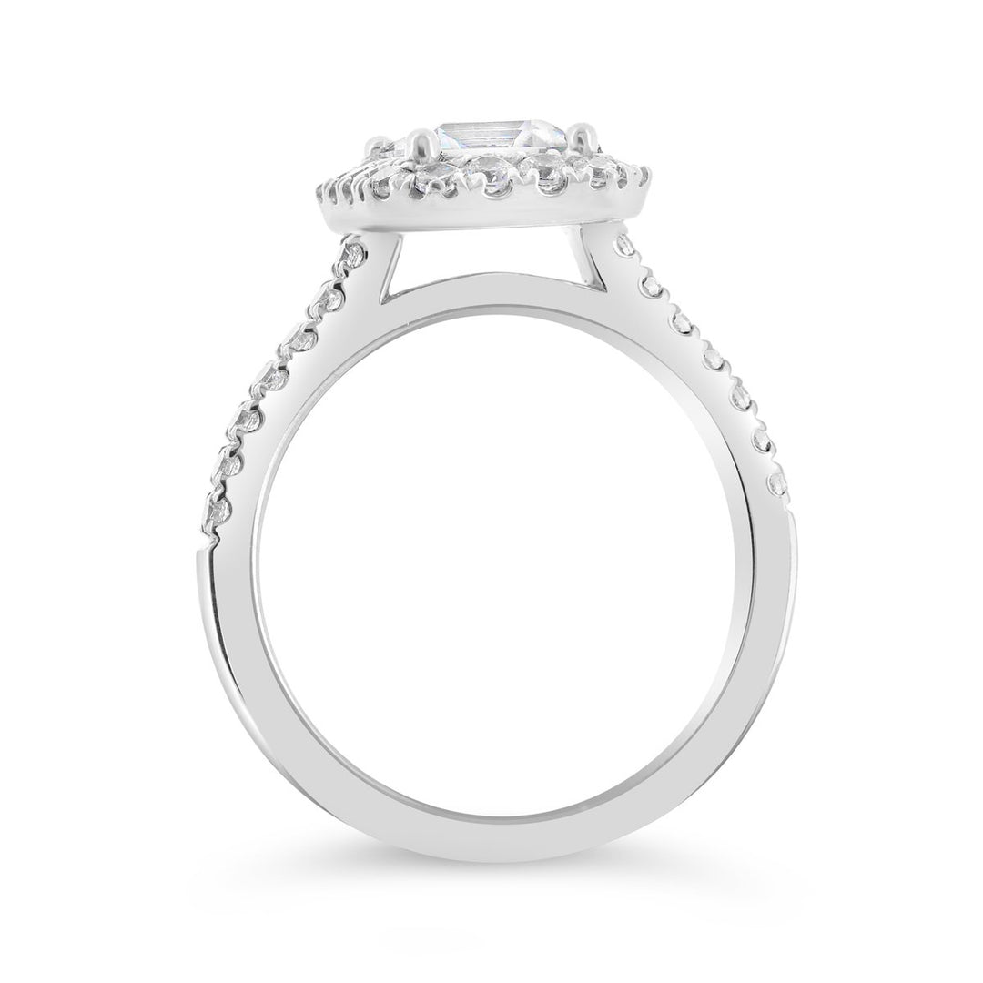 Diamond Halo Engagement Ring