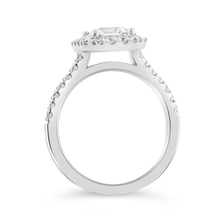 Diamond Halo Engagement Ring