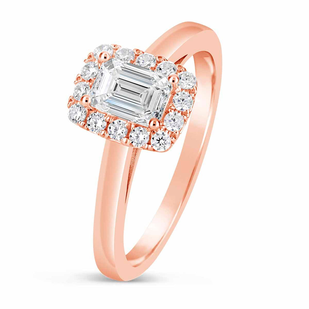 Diamond Halo Engagement Ring