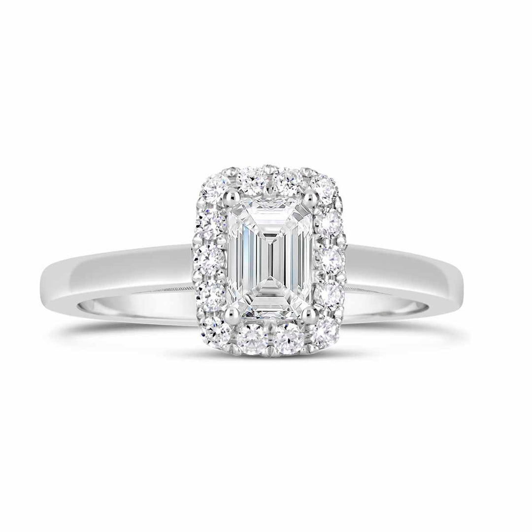 Diamond Halo Engagement Ring