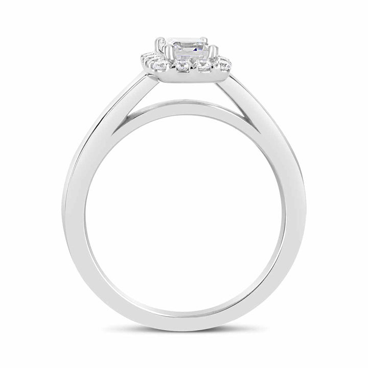 Diamond Halo Engagement Ring
