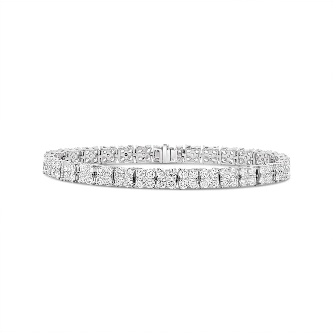 White Gold Diamond Bracelet - MB20150