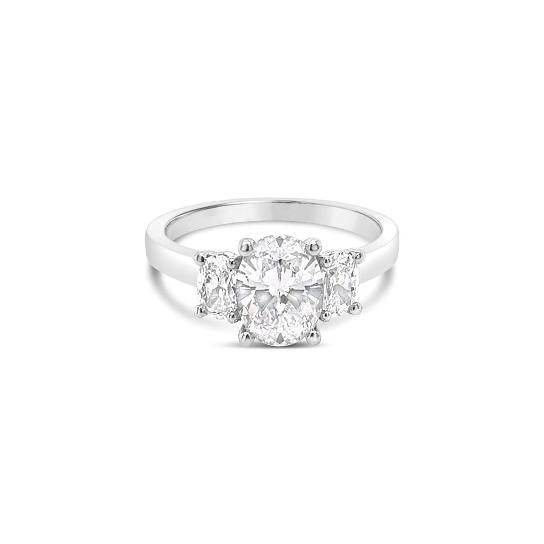 Three Stone Diamond Engagement Ring