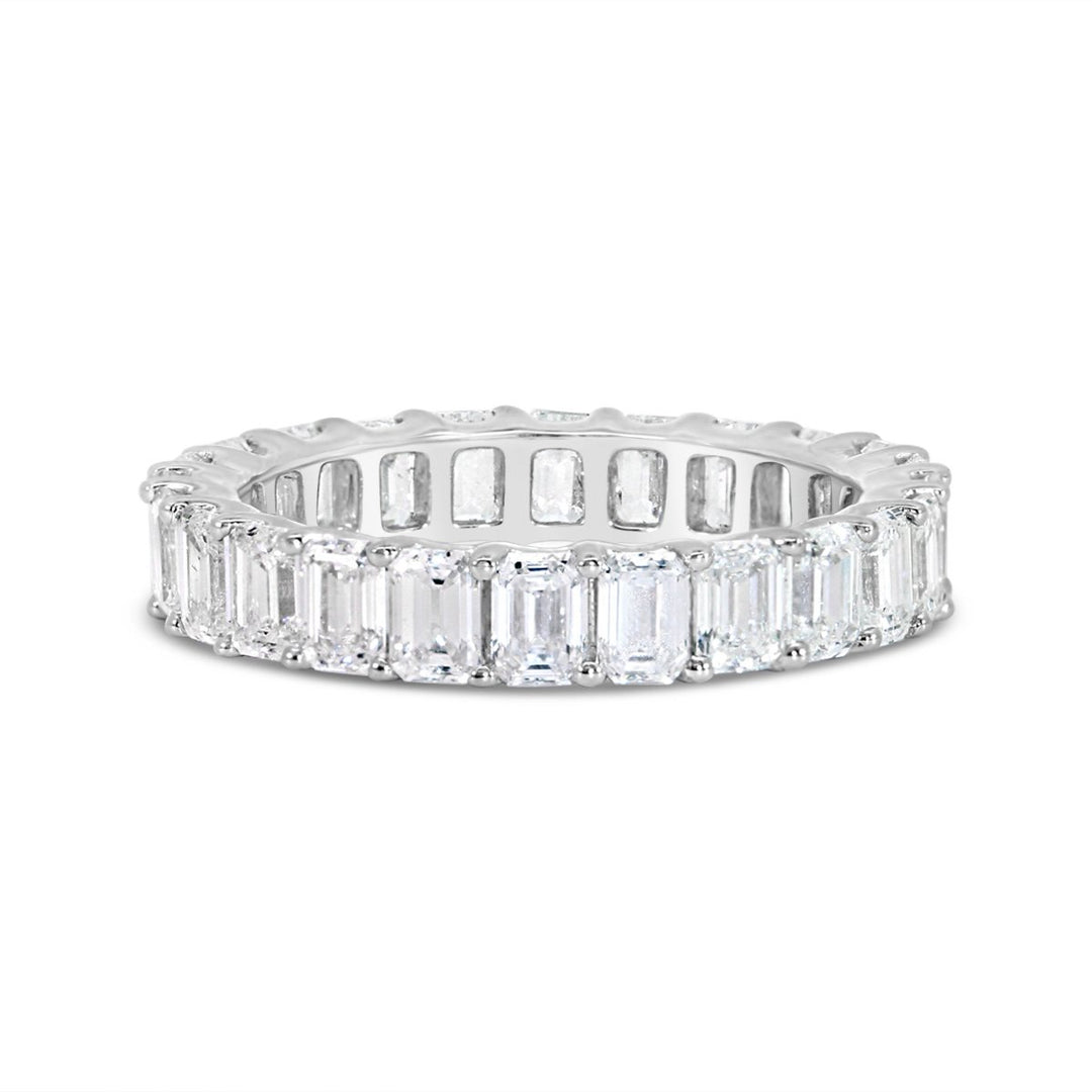 Emerald Cut Lab Grown Diamond Eternity Ring - 3.60 ct. total weight