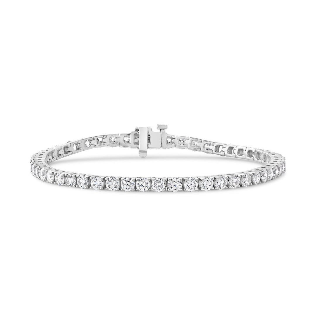 14K White Gold Diamond Tennis Bracelet - 7.00 ct. total weight