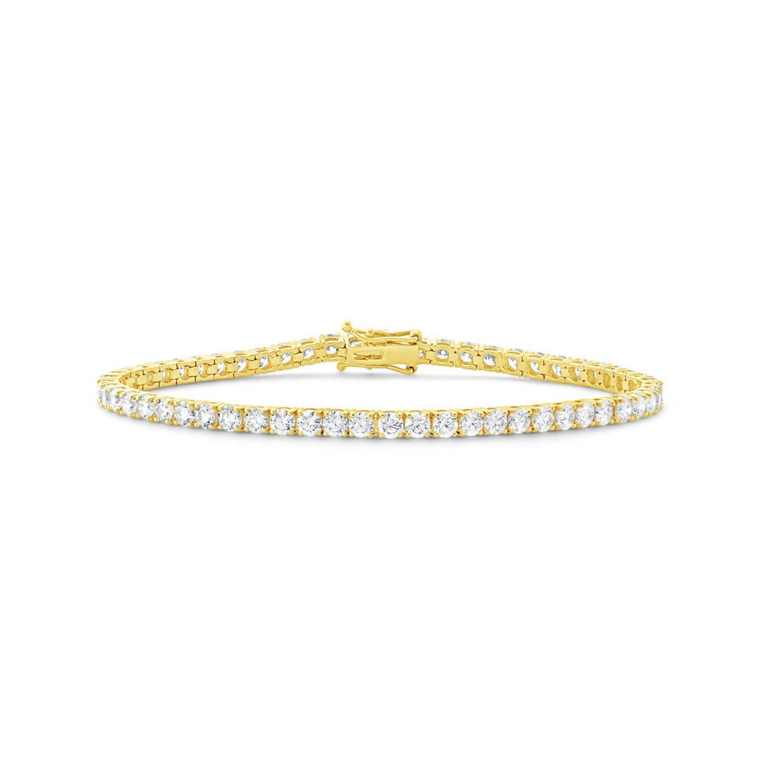 Yellow Gold Lab Grown Diamond Tennis Bracelet - 5.79 ct. total weight