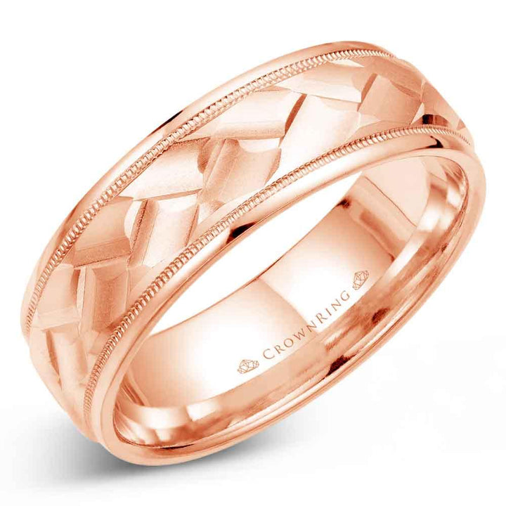 Men's Modern Wedding Band - WB-9098