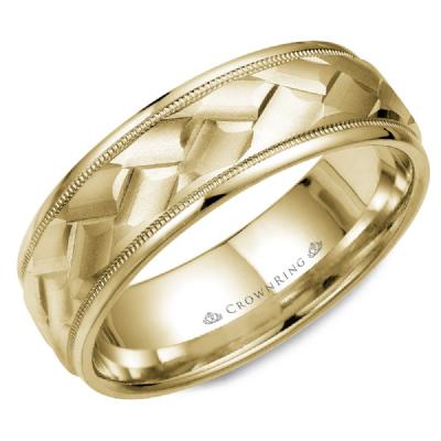 Men's Modern Wedding Band - WB-9098