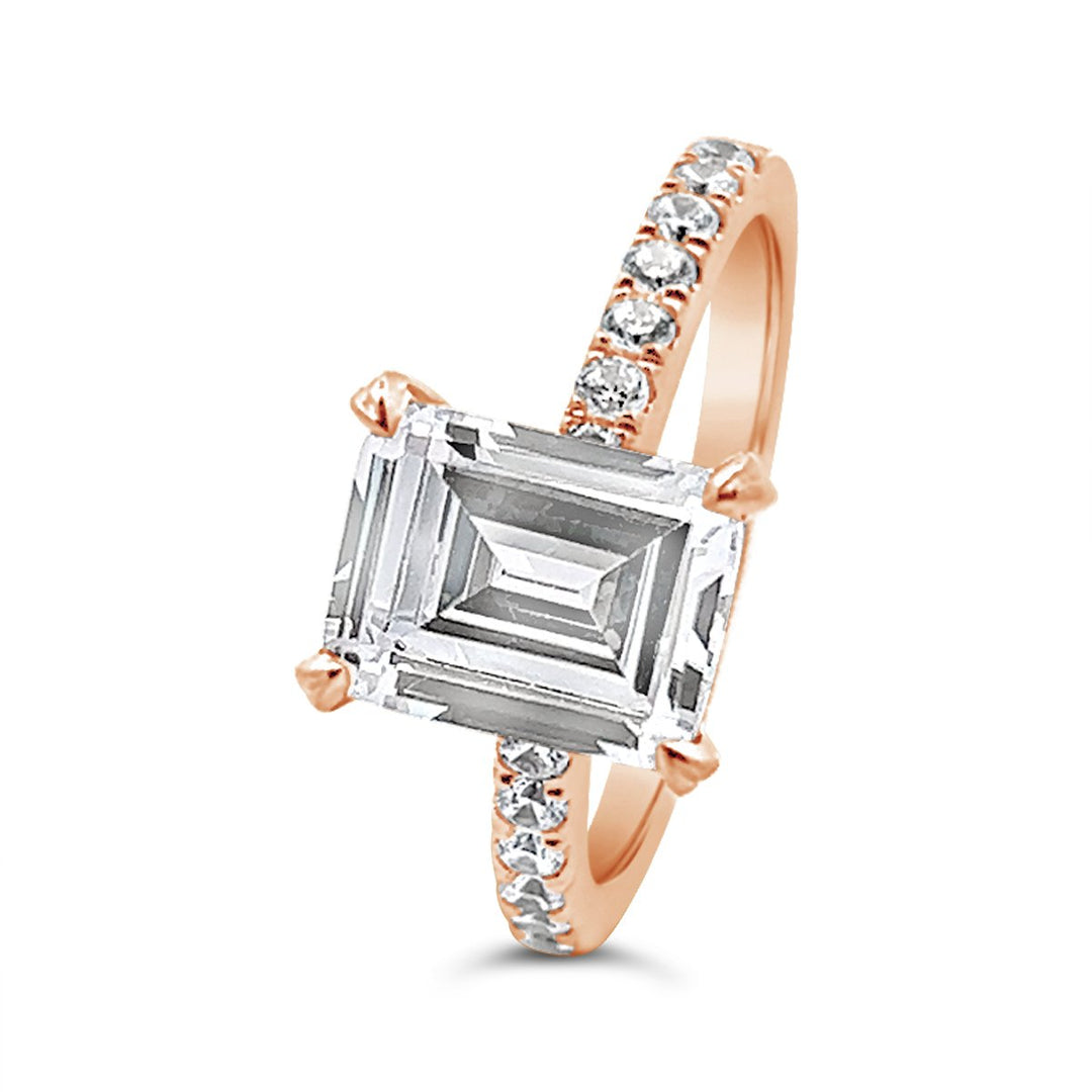 Classic Pave Diamond Engagement Ring