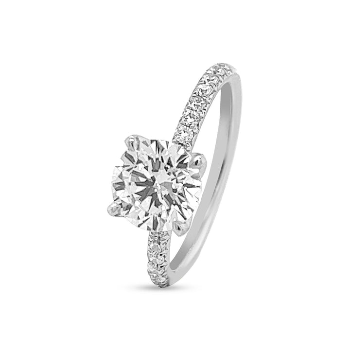 Timeless Pave Diamond Engagement Ring