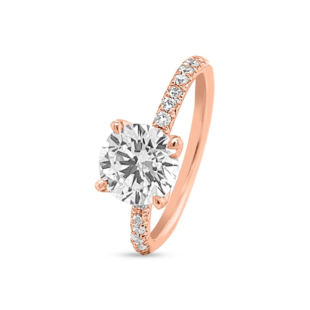 Timeless Pave Diamond Engagement Ring