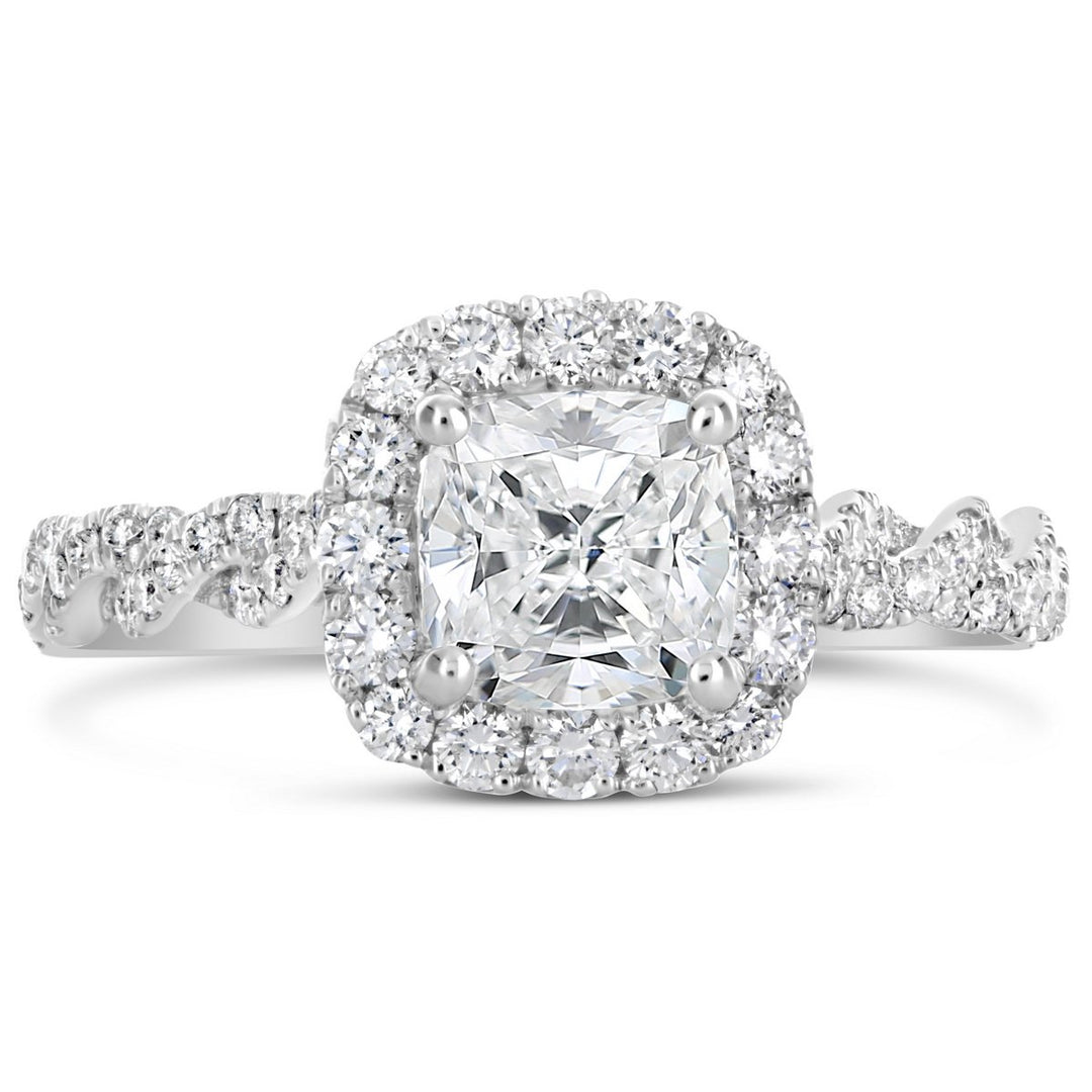 Diamond Halo Engagement Ring