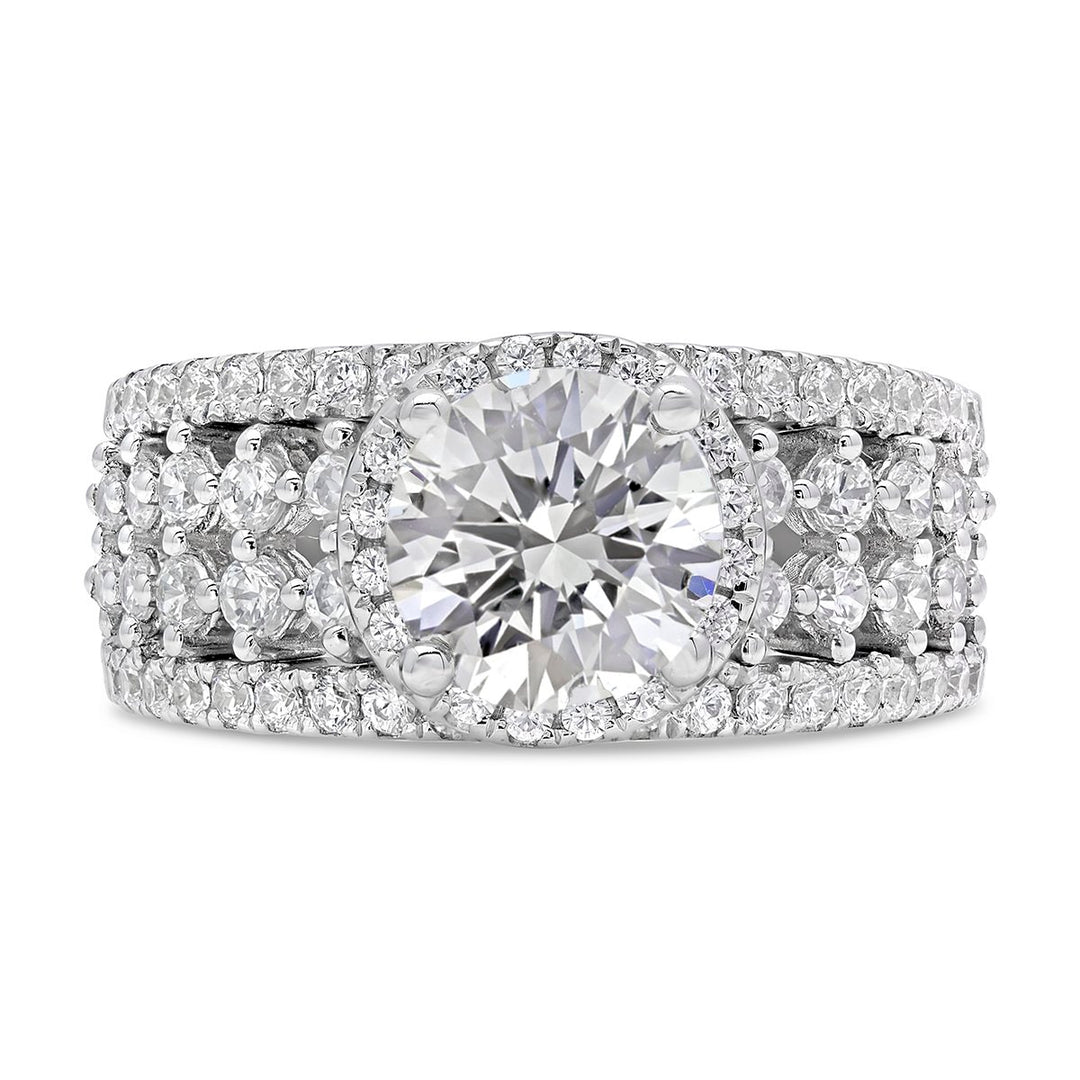Diamond Engagement Ring With Wide Shank