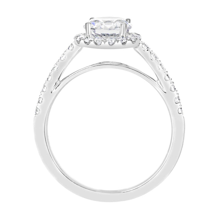 Diamond Halo Engagement Ring