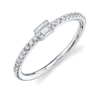 Shy Creation Emerald Diamond Band - SC22006134