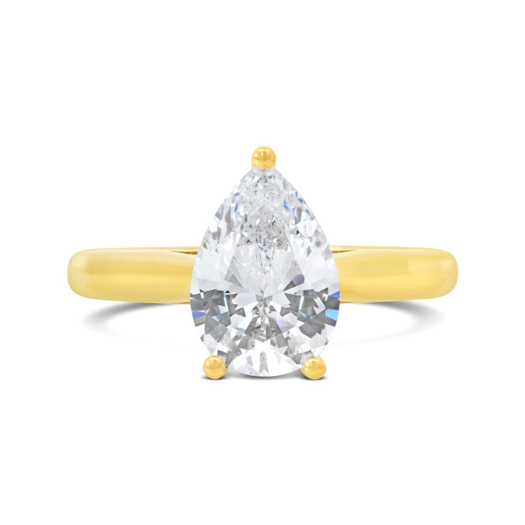 Solitire Diamond Engagement Ring with Basket