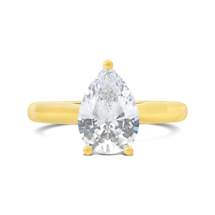 Solitire Diamond Engagement Ring with Basket