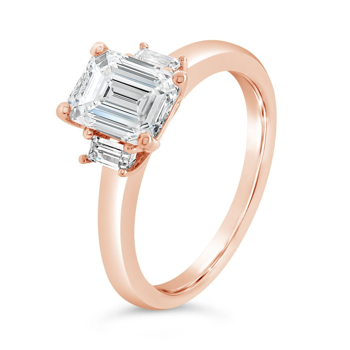 Three Stone Diamond Engagement Ring