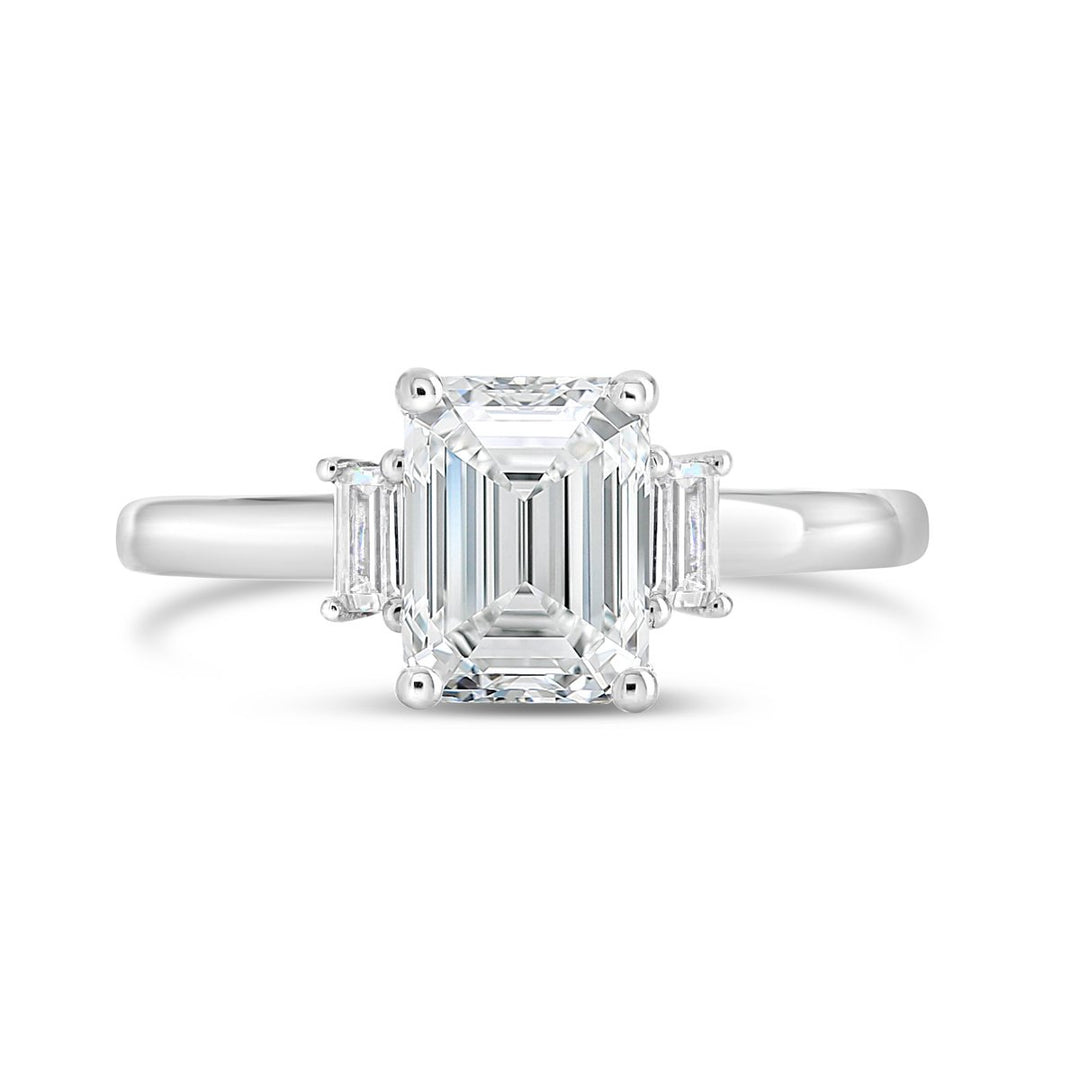 Three Stone Diamond Engagement Ring