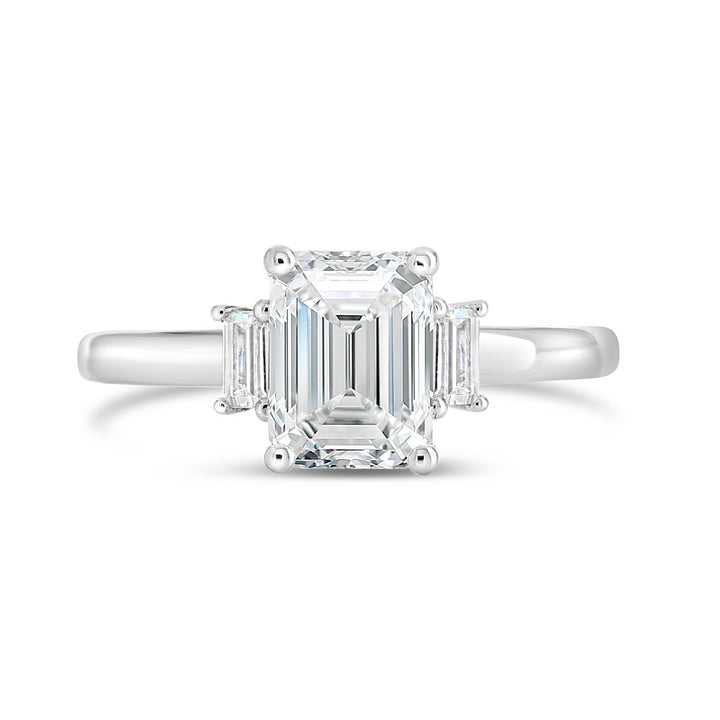 Three Stone Diamond Engagement Ring