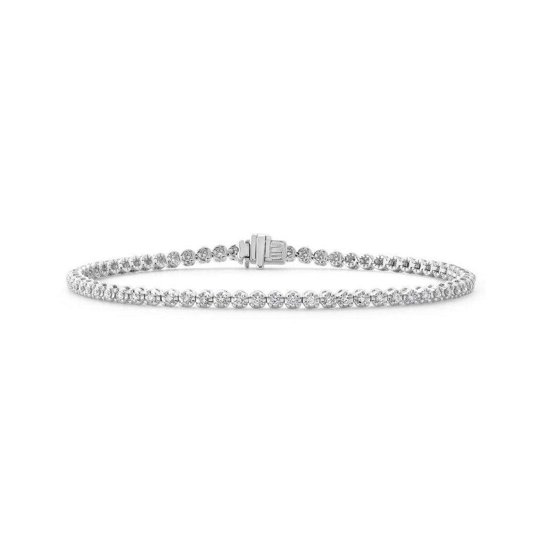 White Gold Diamond Tennis Bracelet (1.00 ct. total weight) - MB20212