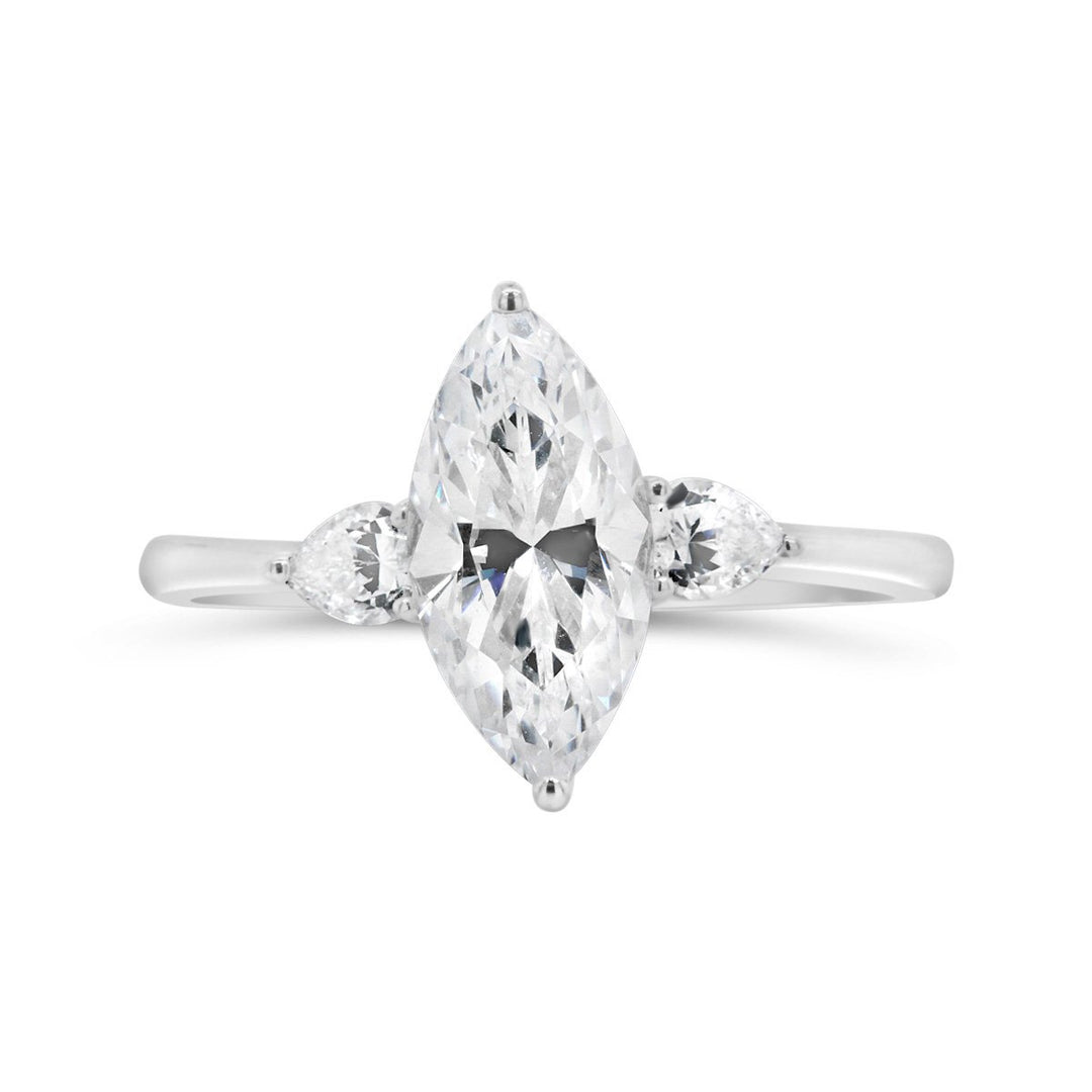 Three Stone Diamond Engagement Ring