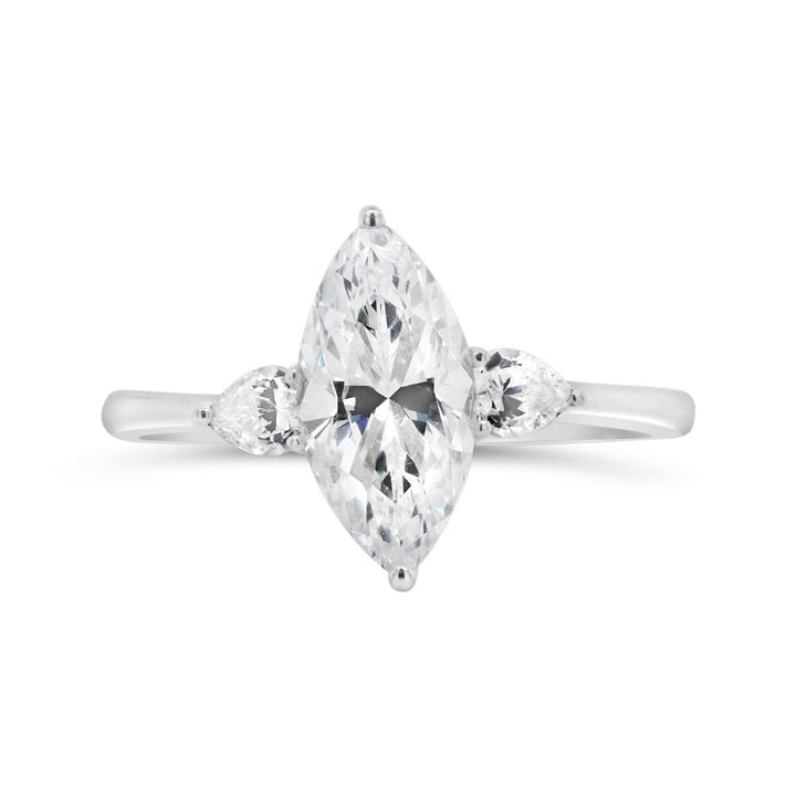 Three Stone Diamond Engagement Ring
