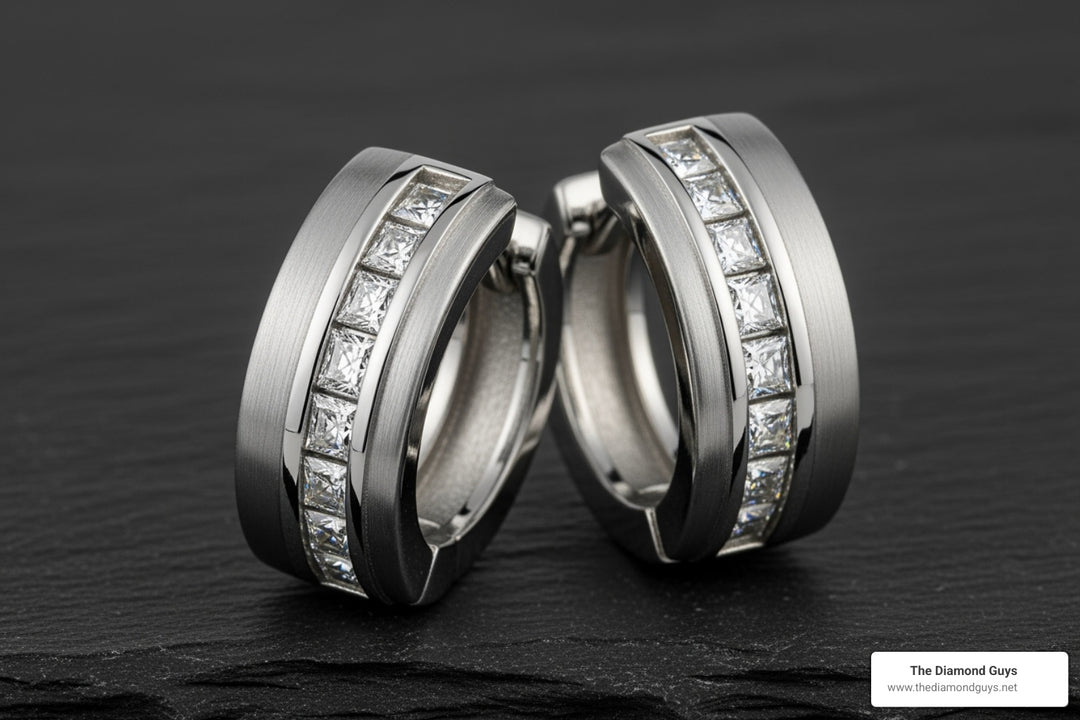 The Best Silver Diamond Hoop Earrings for Him