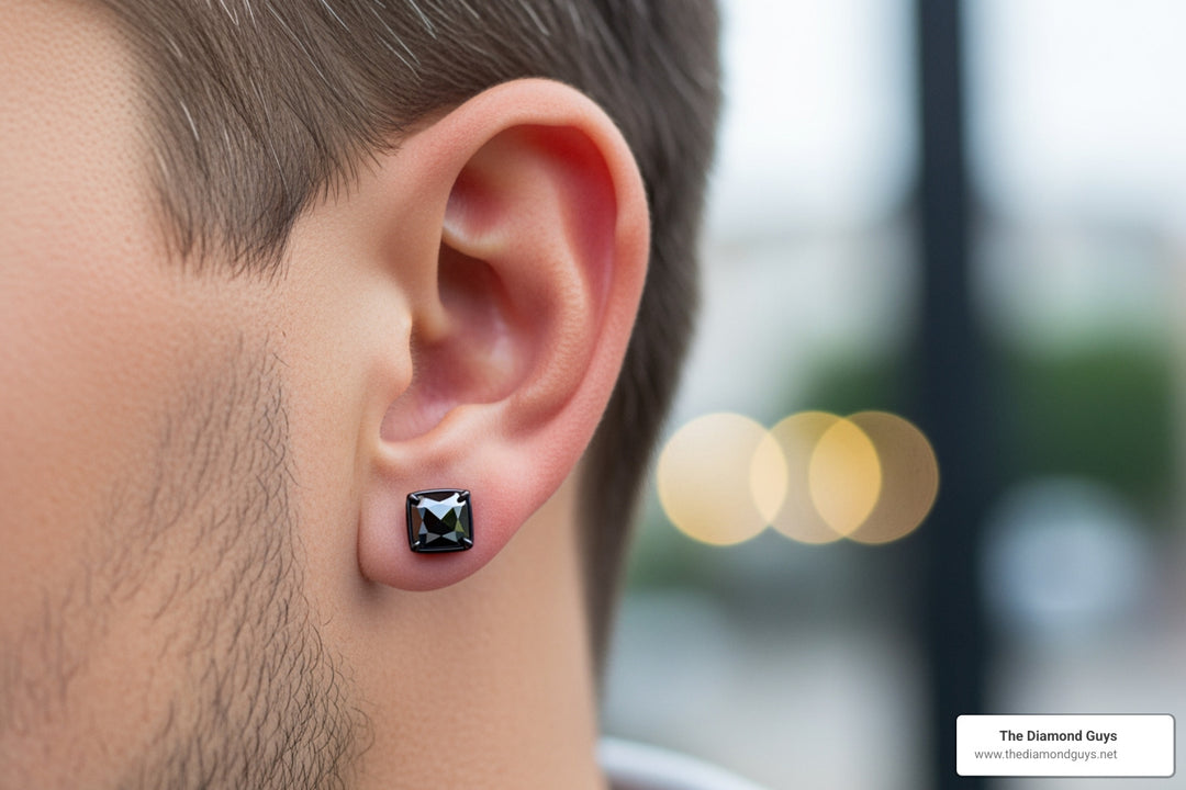 Black Diamonds: The Ultimate Statement for Men's Ears
