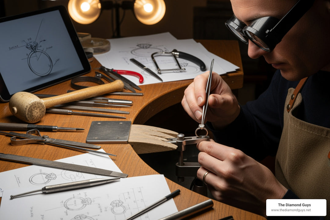 From Sketch to Sparkle: The Journey of Making a Custom Engagement Ring