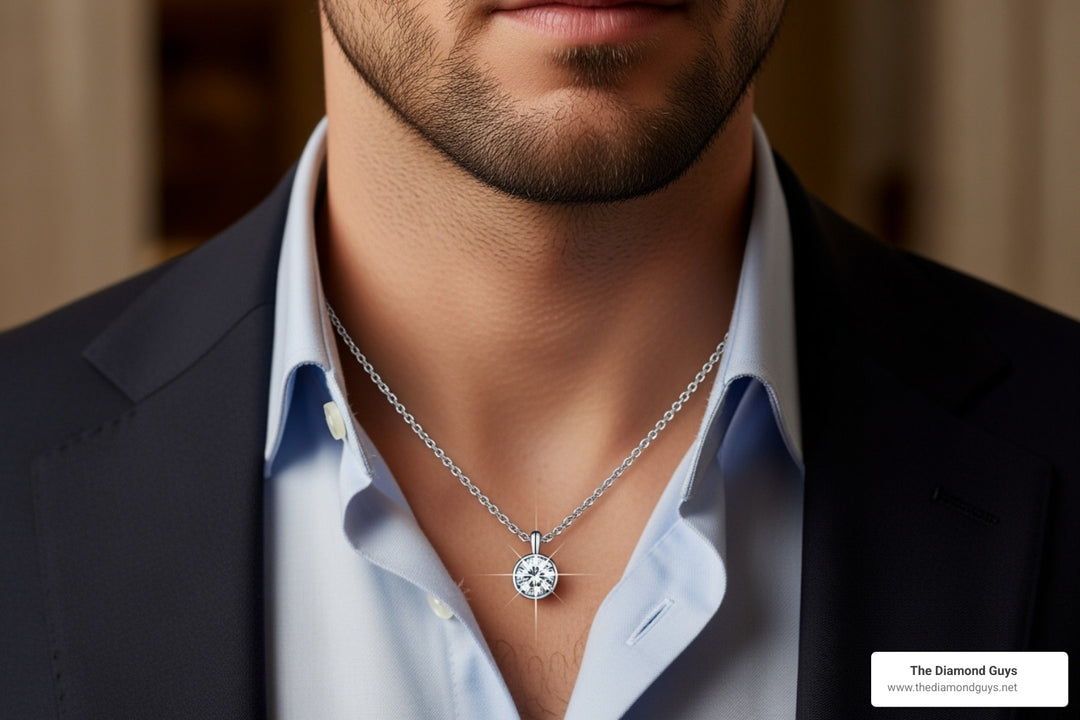 Real Diamond Pendants for Men: Find Your Signature Sparkle