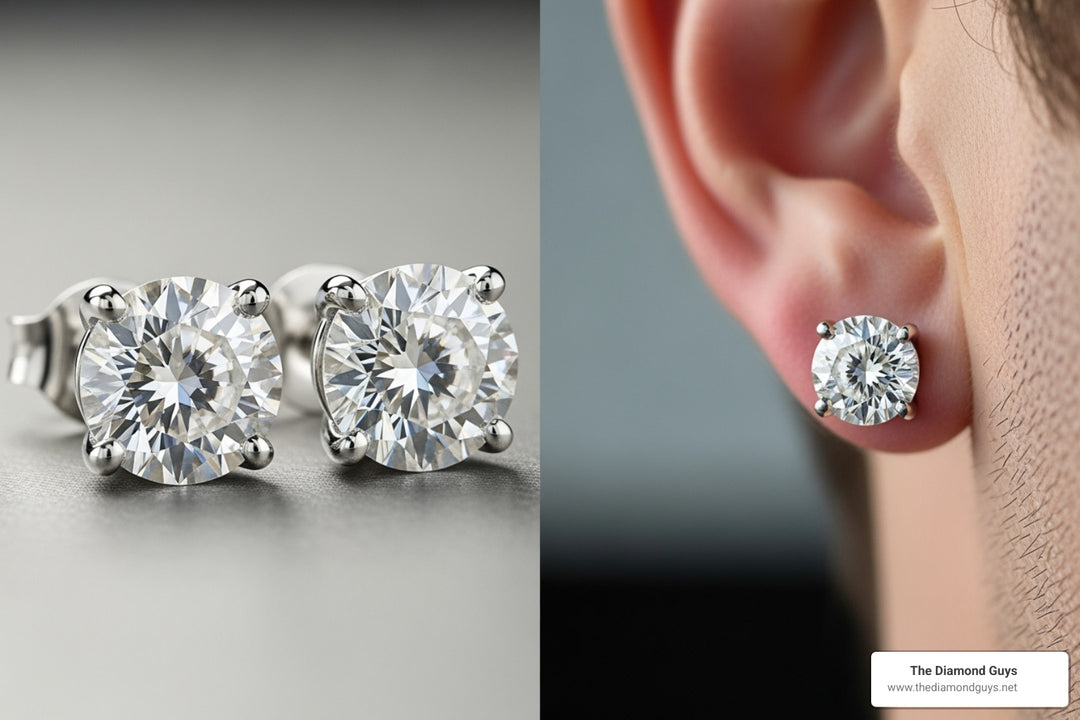 Discover Your Perfect Pair: Round Diamond Earrings for Men