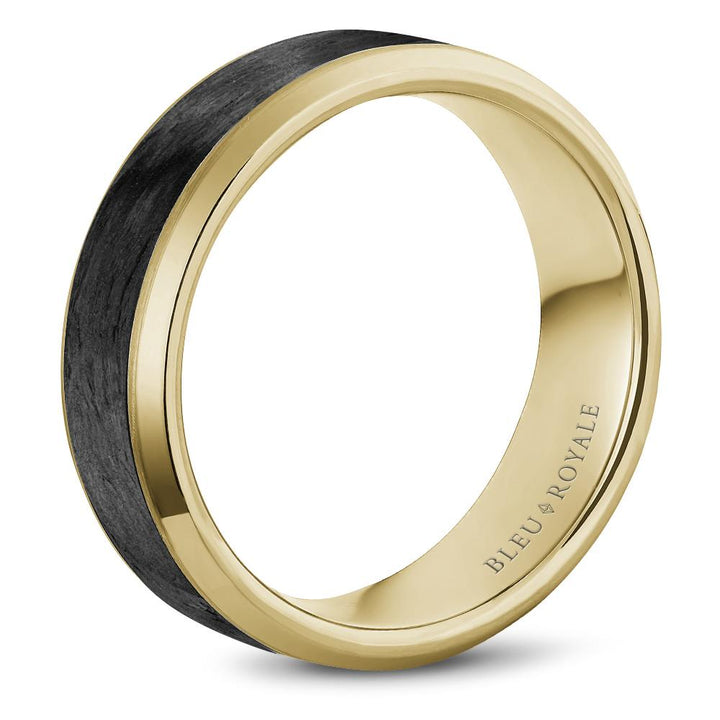 Two Tone Black Carbon Men's Band - RYL-064R75