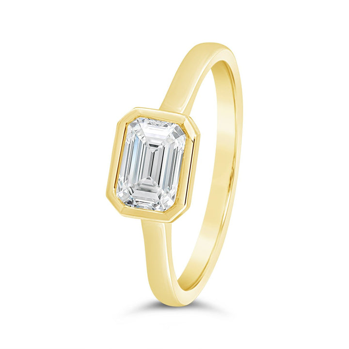 Bezel Set Lab. Grown Diamond Ring  - 251180RY