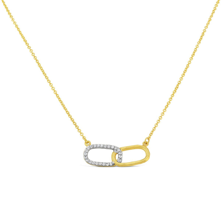 Diamond Two Link Necklace - MDG8371