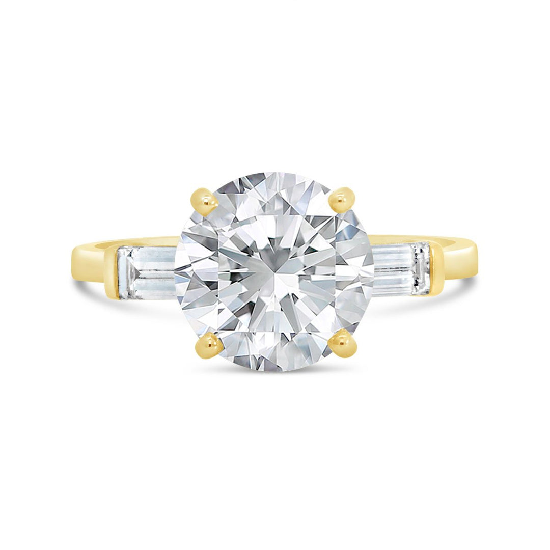 Lab Grown Diamond Three Stone Engagement Ring - 251065RY
